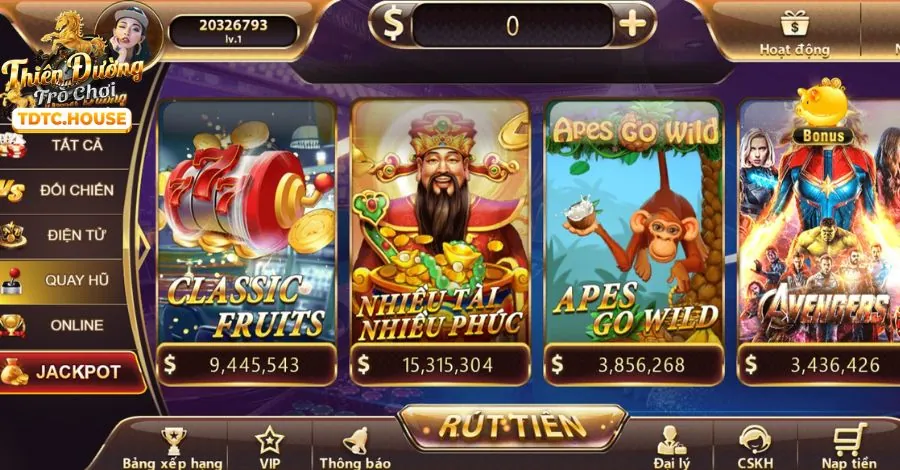 Máy slot game với biểu tượng jackpot lớn tại M99 Online